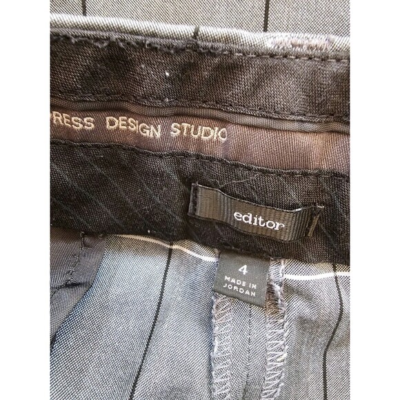 Express Design Studio Editor Shorts Gray Windowpane Plaid Bermuda Dress Size 4 - Picture 4 of 6